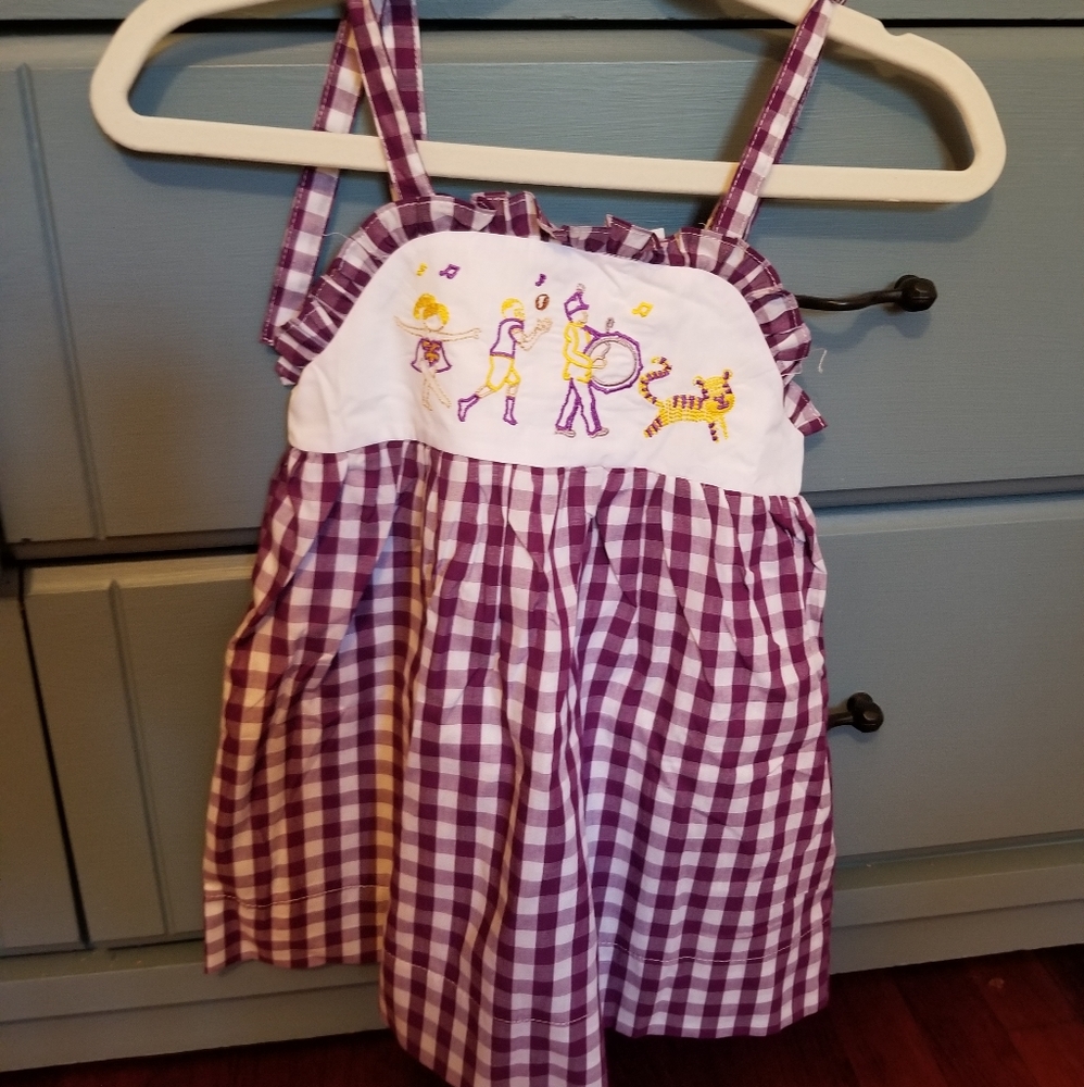 Lsu dress 12 mo